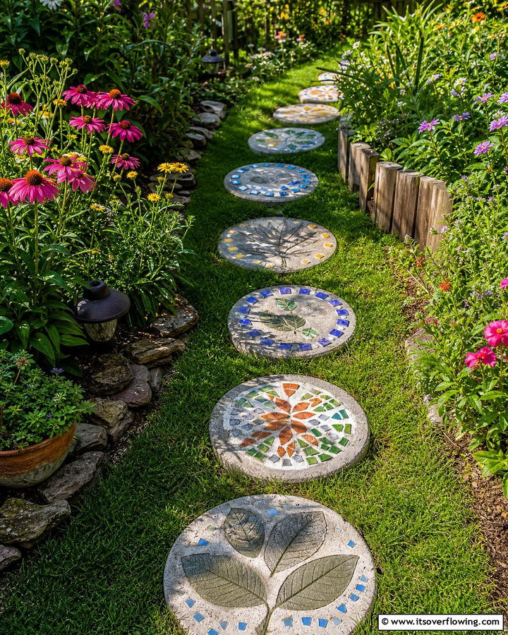DIY Garden Stepping Stones - 21 Garden Decor Ideas to Personalize Your Outdoor Sanctuary