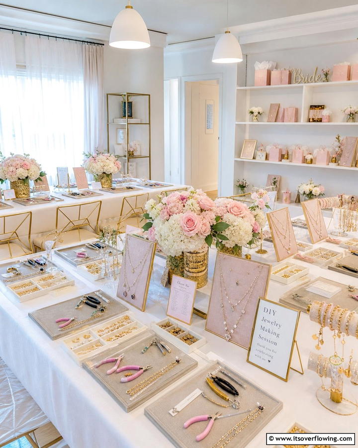DIY Jewelry Making Session - 21 Unique Bridal Shower Ideas for Memorable Celebrations