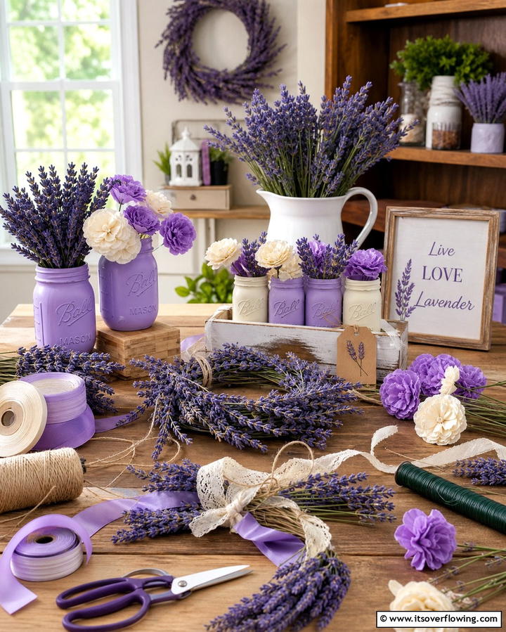 DIY Lavender Decorations - 30 Lavender Wedding Ideas for Romantic Celebrations