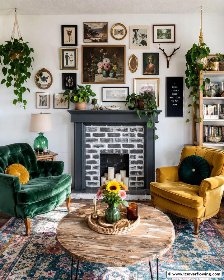 DIY Painted Faux Fireplace - 30 Faux Fireplace Ideas to Add Warmth Anywhere