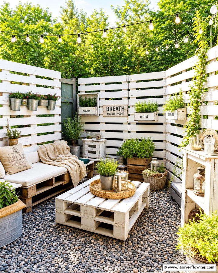 DIY Pallet Fences for Budget Friendly Privacy - 21 Patio Privacy Solutions for Secluded Outdoor Relaxation