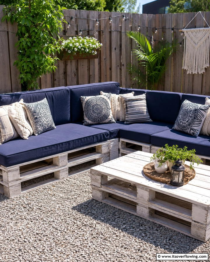 DIY Pallet Furniture for Budget Friendly Style - 25 Small Backyard Landscaping Ideas to Transform Your Space