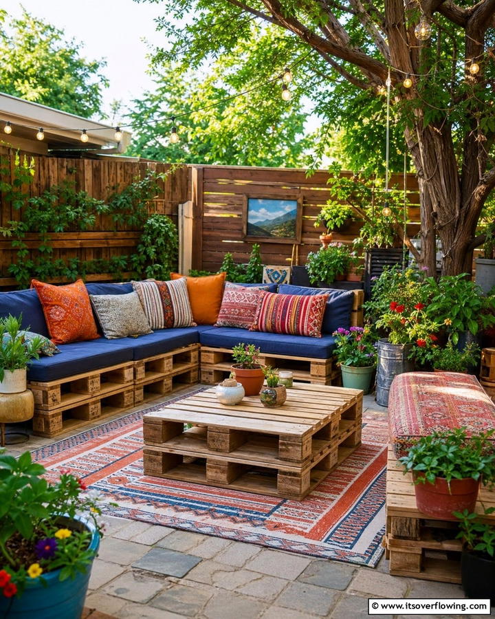 DIY Pallet Patio Furniture - 21 Budget-Friendly Backyard Ideas to Transform Your Outdoor Space