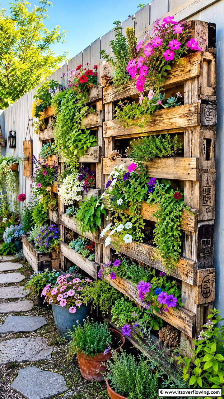 DIY Pallet Planters - 30 Garden Art Ideas to Personalize Your Outdoor Space