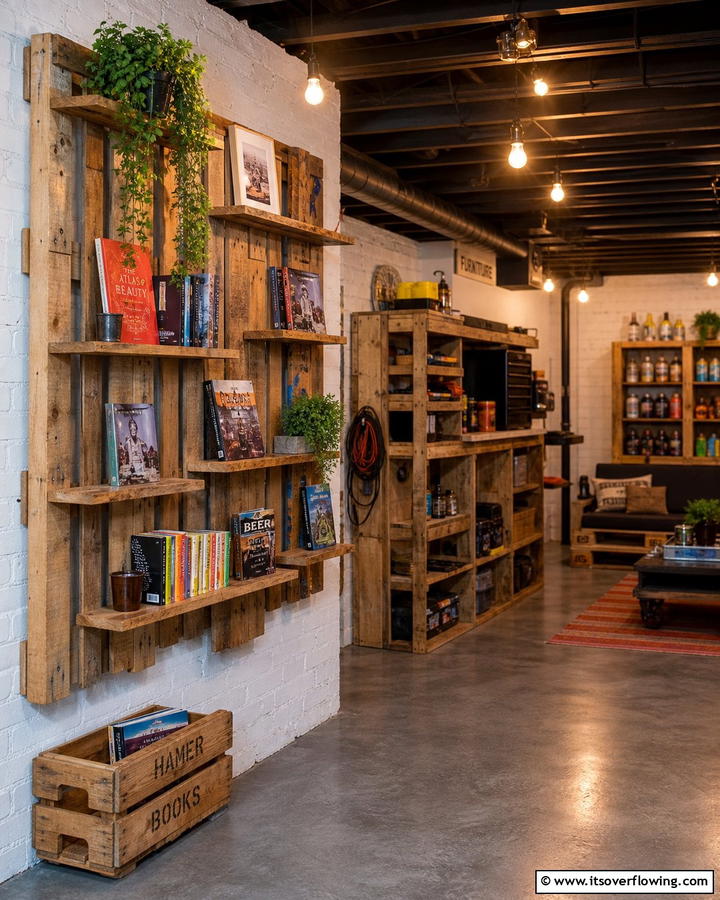 DIY Pallet Storage Solutions - 21 Basement Storage Ideas to Organize Clutter with Style