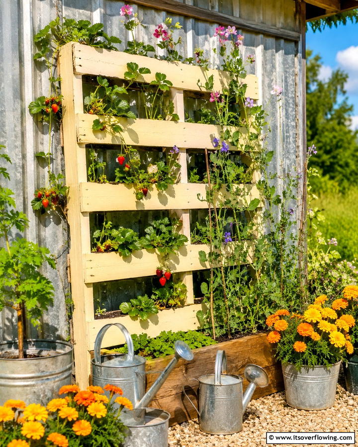 DIY Pallet Trellis - 25 Trellis Ideas to Enhance Your Garden Aesthetics