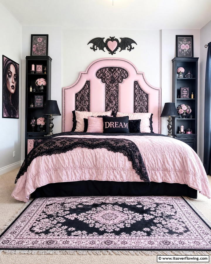 DIY Pastel Goth Headboard - 20 Pastel Goth Bedroom Ideas for a Unique Aesthetic