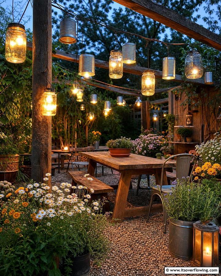 DIY Recycled Lamps - 21 Garden Lighting Ideas for Magical Outdoor Nights