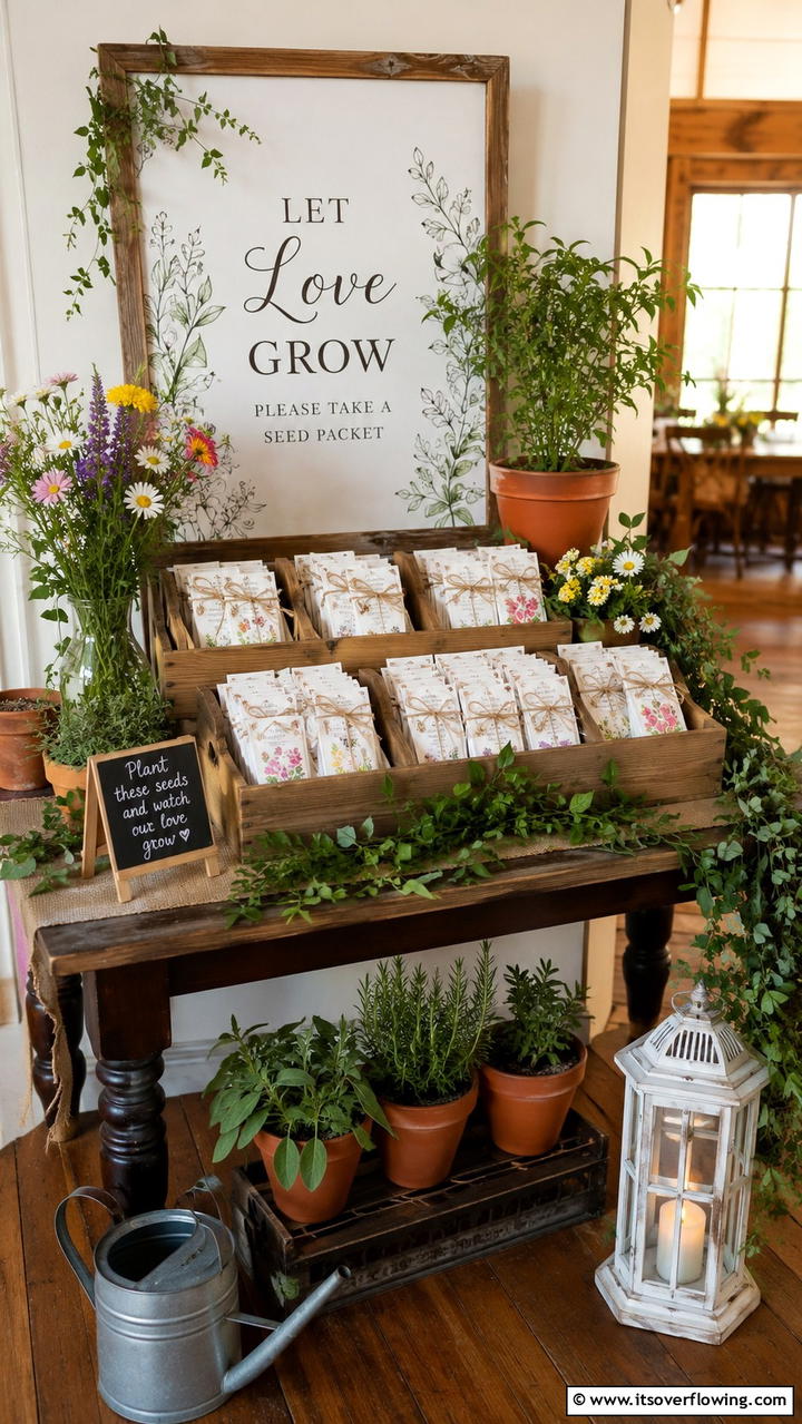 DIY Seed Packets - 21 Thoughtful Wedding Favors Ideas Your Guests Will Love