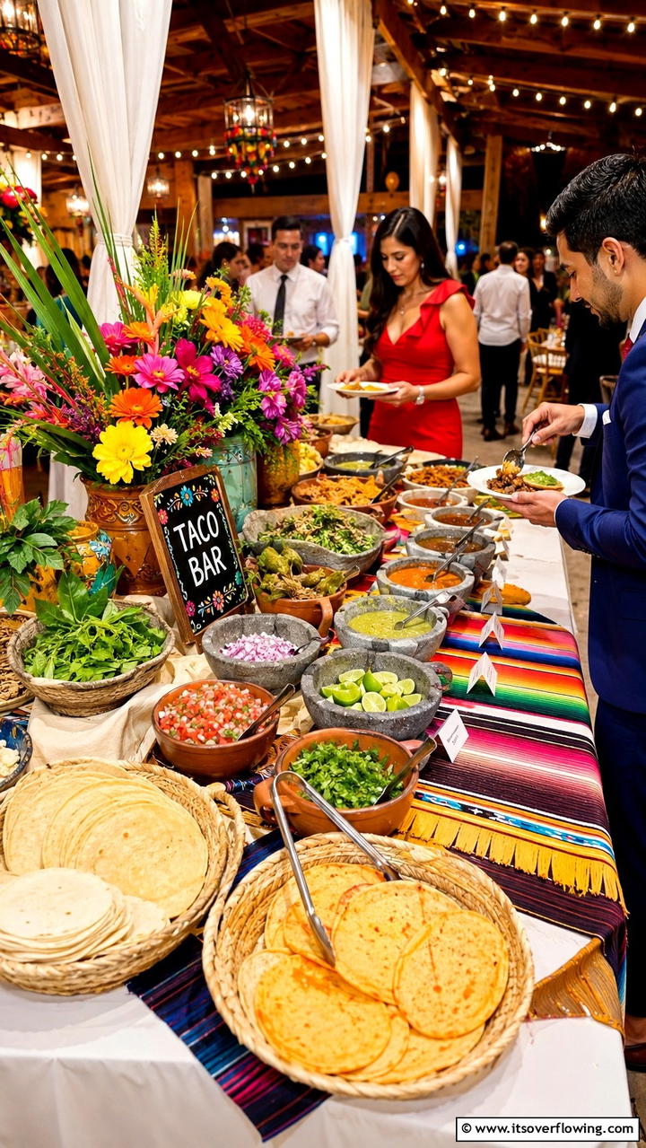 DIY Taco Bar - 21 Creative Wedding Food Ideas for a Unique Reception Menu