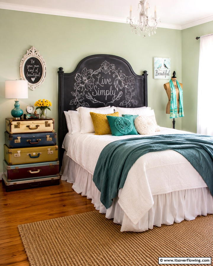 DIY Upcycled Decor - 30 Vibrant Boho Teen Bedroom Ideas for Creative Self-Expression