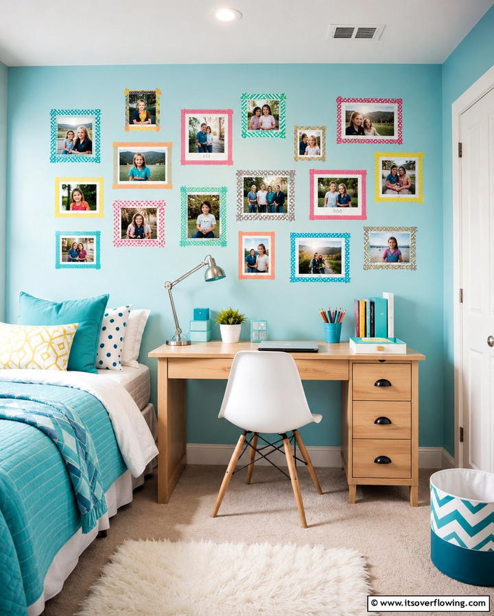 DIY Washi Tape Frames - 30 Family Photo Wall Ideas to Display Memories