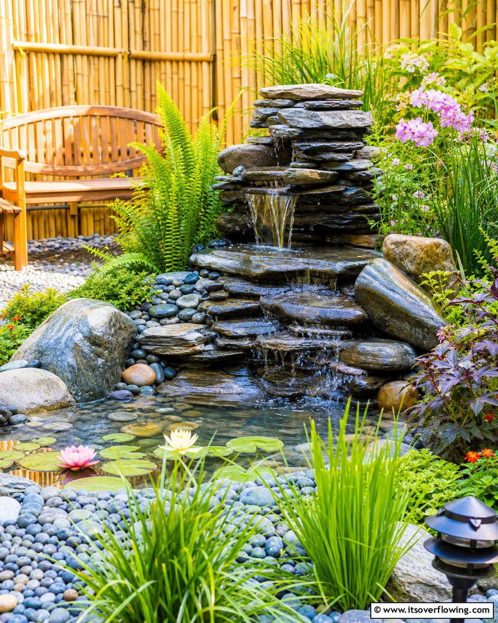 DIY Water Feature - 21 Cheap Backyard Makeover Ideas on a Budget