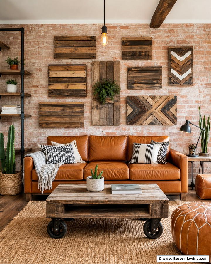 DIY Wooden Pallet Art - 30 Living Room Wall Decor Ideas to Elevate Your Space