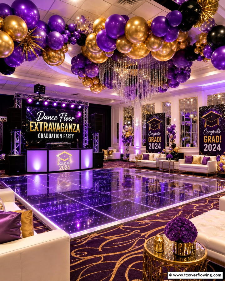 Dance Floor Extravaganza Graduation Party - 21 Graduation Party Ideas for Memorable Celebrations