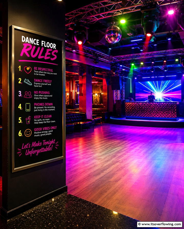 Dance Floor Rules SignOne - 30 Creative Wedding Sign Ideas to Personalize Events