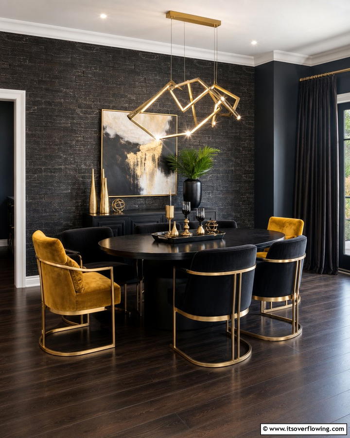 Dark Brick Wallpaper for a Dramatic Touch - 25 Brick Wallpaper Ideas to Transform Your Interior Spaces