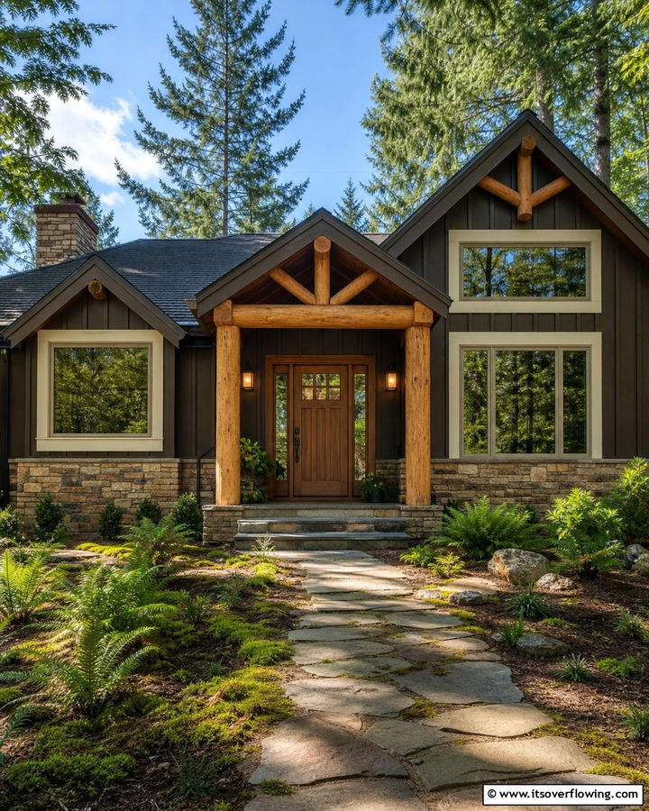Dark Brown Board and Batten - 25 Board and Batten Siding Colors for Curb Appeal