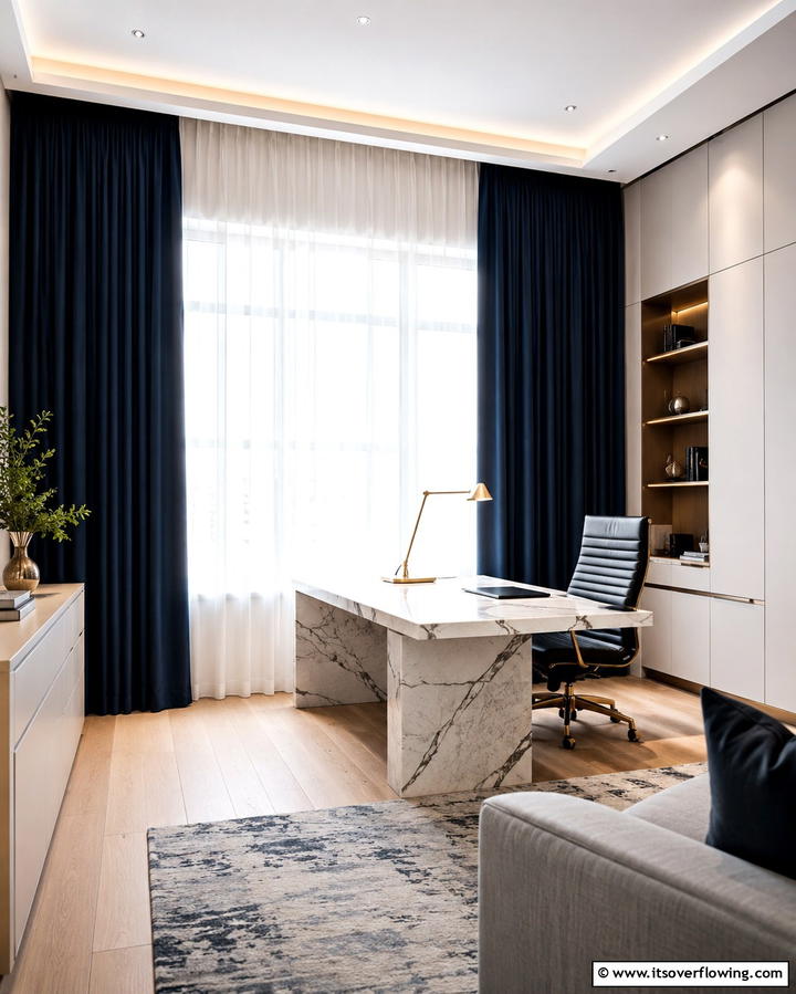 Dark Green Walls - 30 Moody Dark Home Office Designs for a Productive Workspace