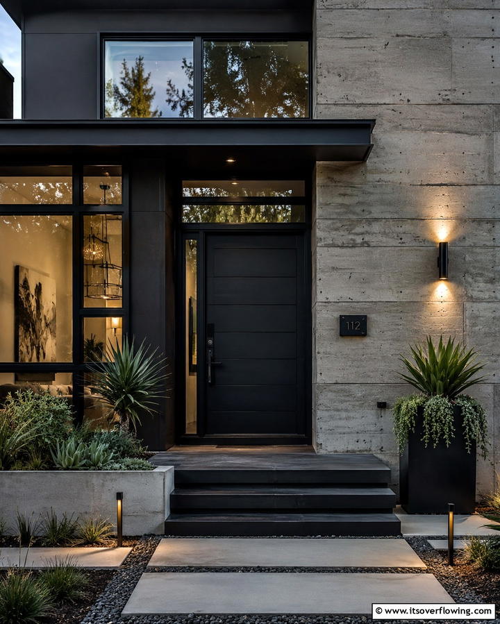 Dark Moody Hues - 25 Door Painting Ideas to Add Personality to Your Home