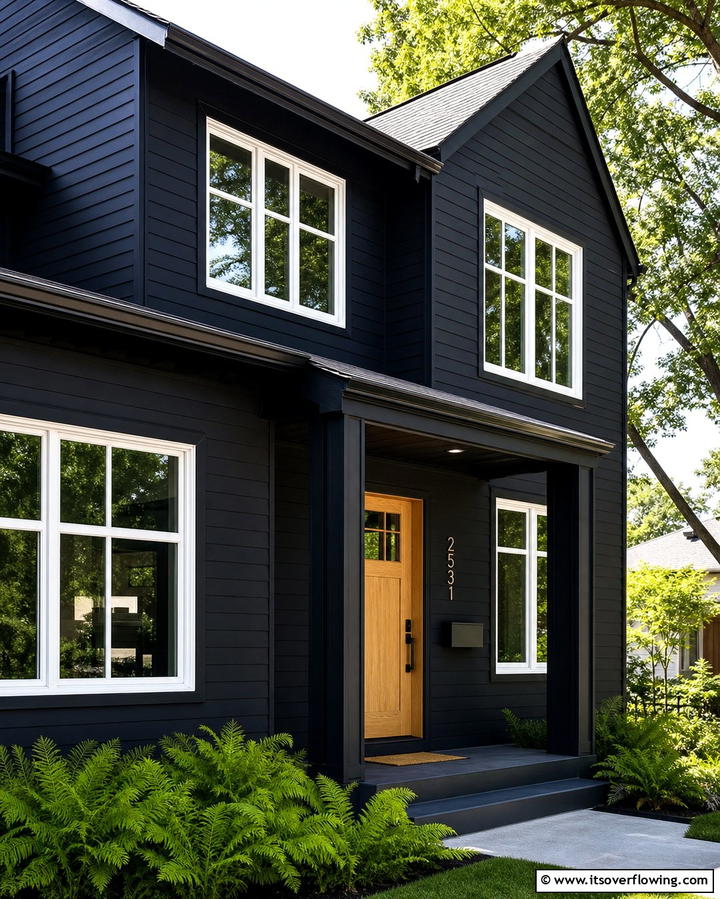Dark Painted Siding - 25 Modern Siding Ideas for a Contemporary Home