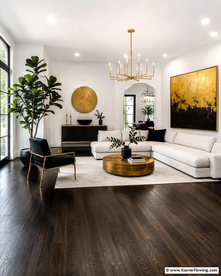 Dark Stained Wood FloorsOne - 30 Modern Wood Floor Design Ideas for Stylish Homes