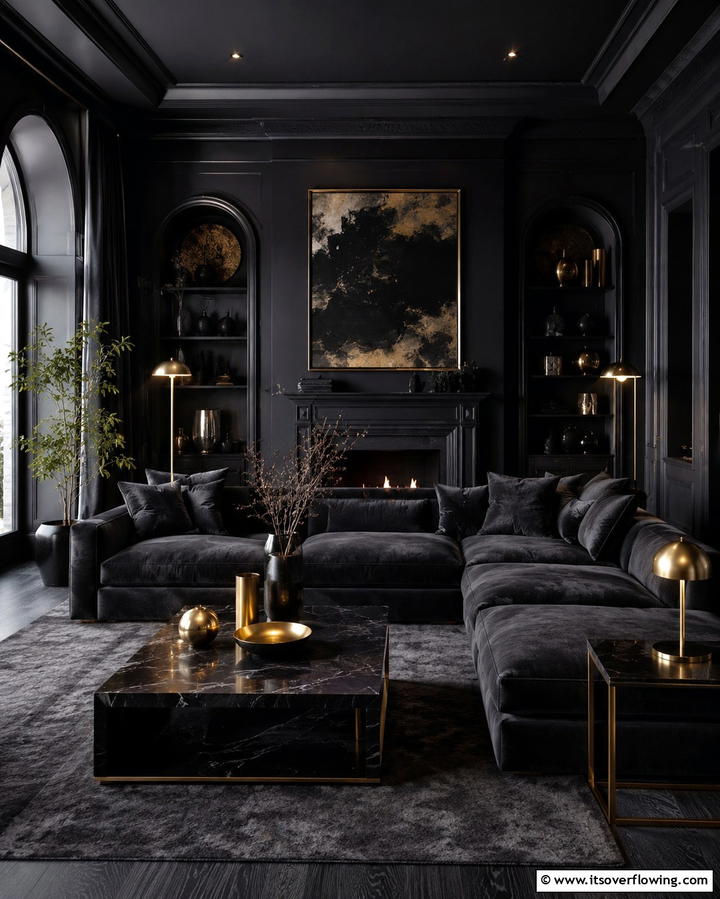 Dark Wood Furniture - 30 Enchanting Witchy Living Room Decor Ideas