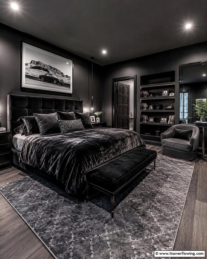 Dark and Moody Ambiance - 25 Man Cave Bedroom Ideas for the Ultimate Retreat