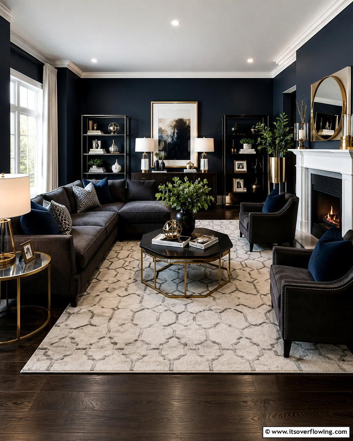 Dark and Moody Color Schemes - 25 Mens Living Room Ideas for a Masculine Look