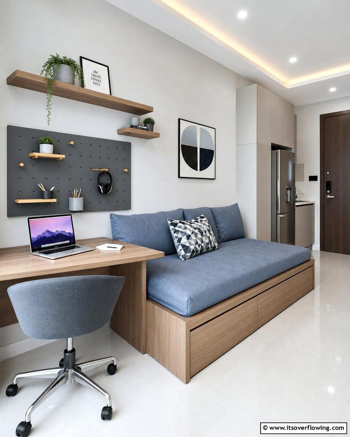 Daybed with Built In Desk - 25 Daybed Ideas for Small Spaces to Maximize Comfort