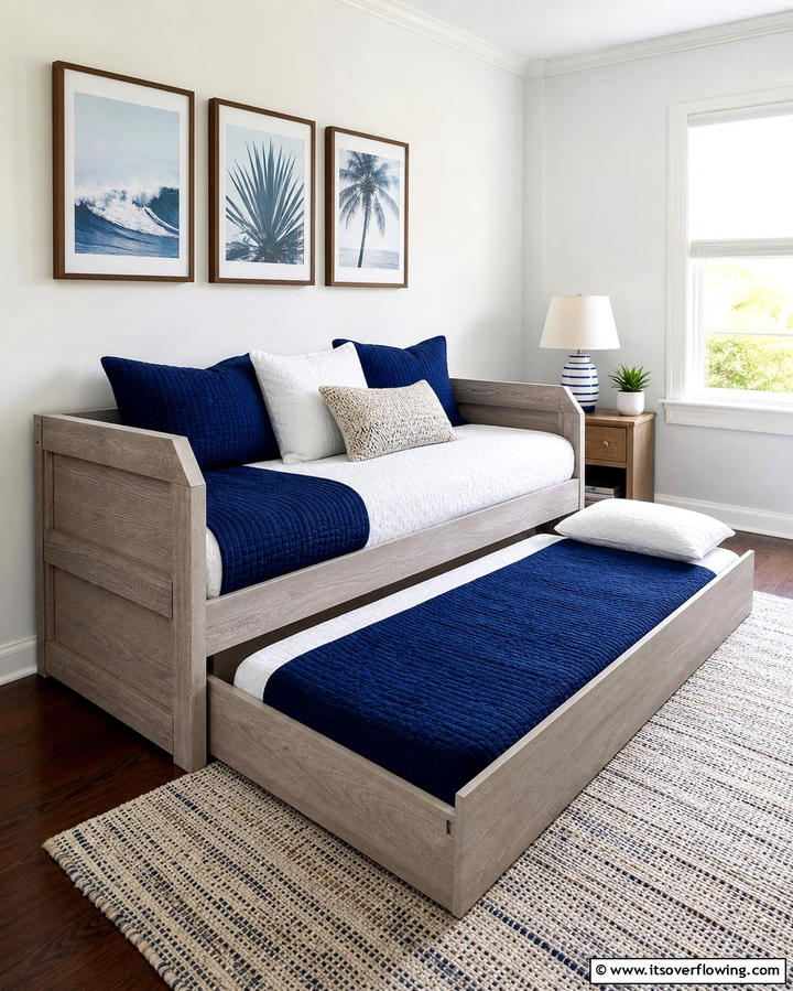 Daybed with Trundle for Extra Guests - 25 Daybed Ideas for Small Spaces to Maximize Comfort