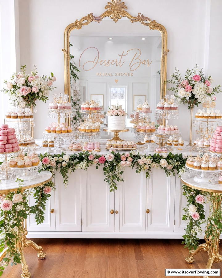 Decadent Dessert Bar - 21 Unique Bridal Shower Ideas for Memorable Celebrations