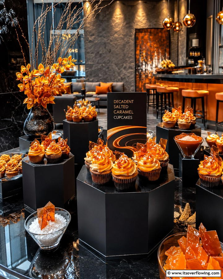 Decadent Salted Caramel - 30 Wedding Cupcake Ideas for Unforgettable Celebrations