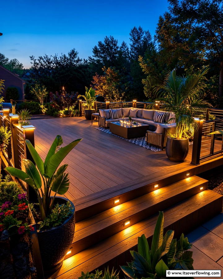 Deck Perimeter Glow - 21 Garden Lighting Ideas for Magical Outdoor Nights