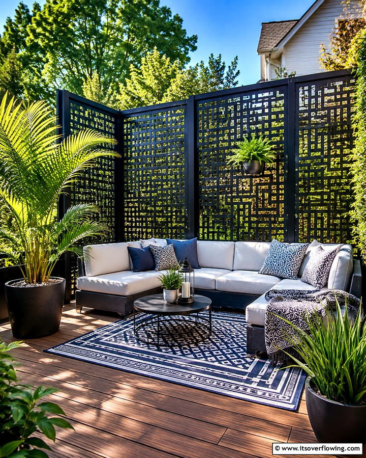 Deck with Privacy Screens - 30 Large Deck Ideas for Expansive Outdoor Living Spaces