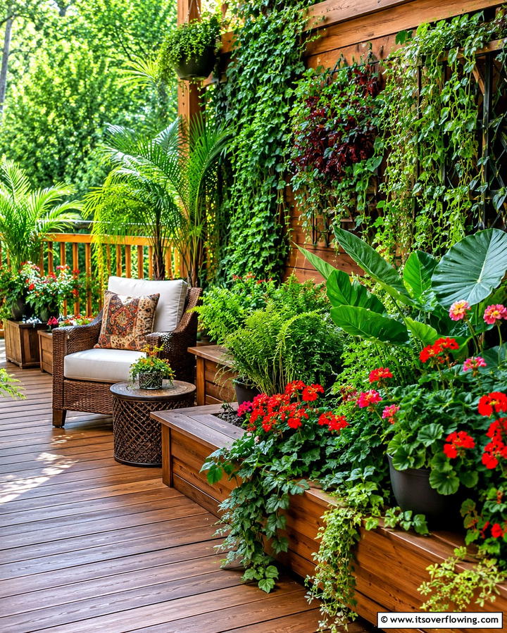 Decks with Greenery and Planters - 30 Large Deck Ideas for Expansive Outdoor Living Spaces