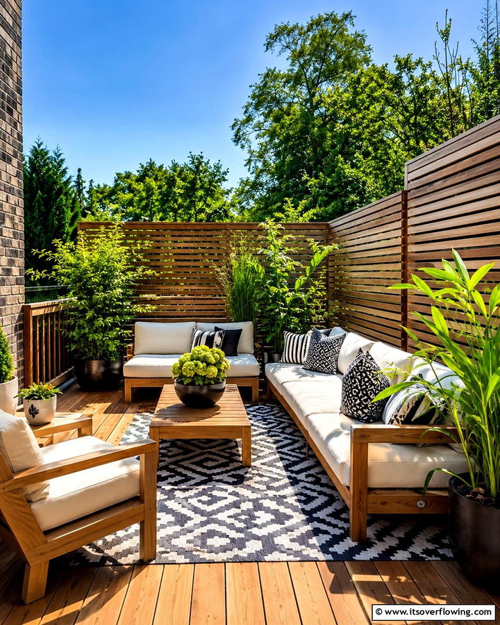 Decks with Privacy Screens - 25 Wood Deck Ideas for Outdoor Living Spaces