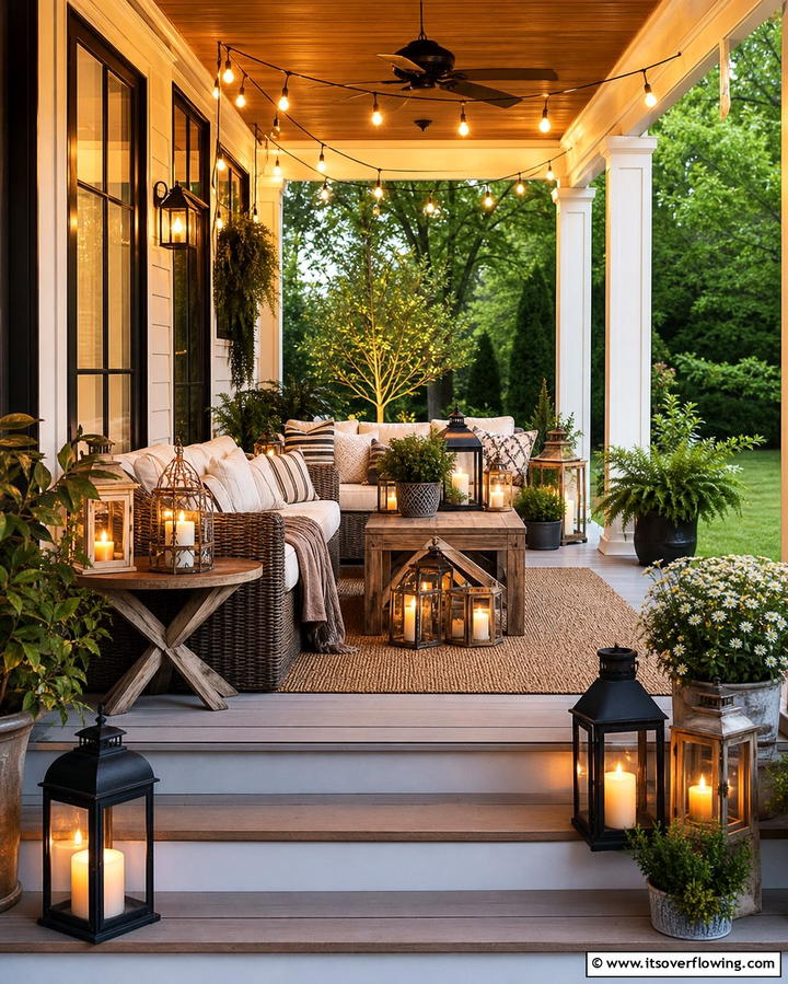Decorate with Candle Filled Lanterns - 25 Decorating With Candles Ideas for a Warm and Inviting Home