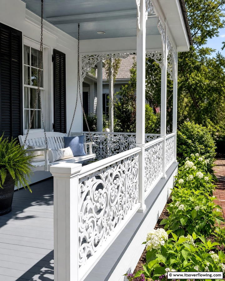 Decorative Aluminum Railings - 25 Front Porch Railing Ideas to Enhance Curb Appeal