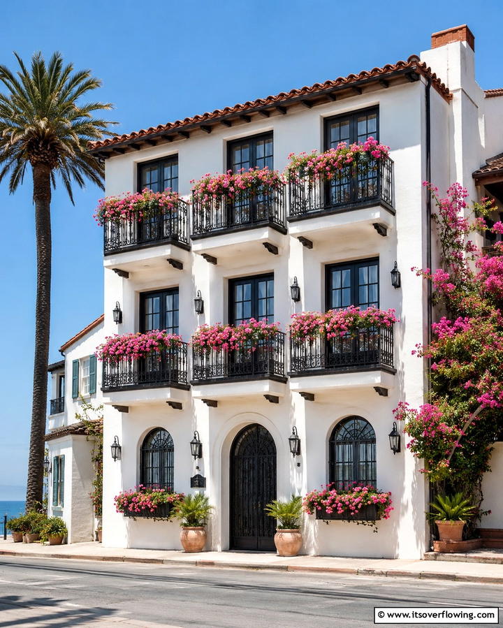 Decorative Balconies - 30 Mediterranean House Exterior Ideas for Coastal Charm