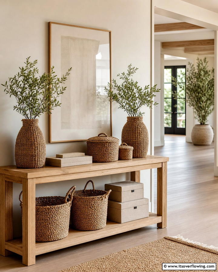 Decorative Baskets and Boxes - 25 Hallway Storage Ideas to Maximize Space
