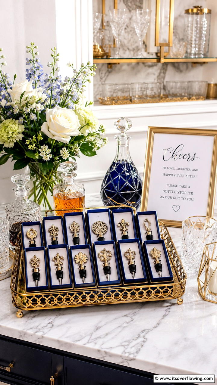 Decorative Bottle Stoppers - 21 Thoughtful Wedding Favors Ideas Your Guests Will Love