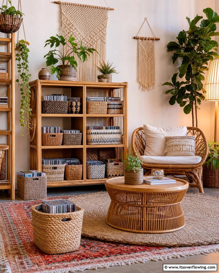Decorative CD Baskets - 20 Creative CD Storage Ideas for Modern Homes