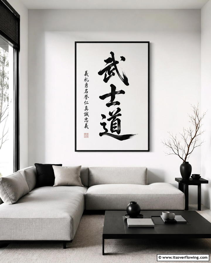 Decorative Calligraphy - 25 Serene Japanese Interior Design Ideas for Your Home