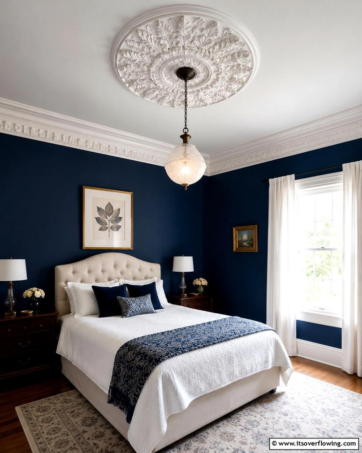 Decorative Ceiling Medallions - 25 Victorian Bedroom Ideas for Timeless Elegance