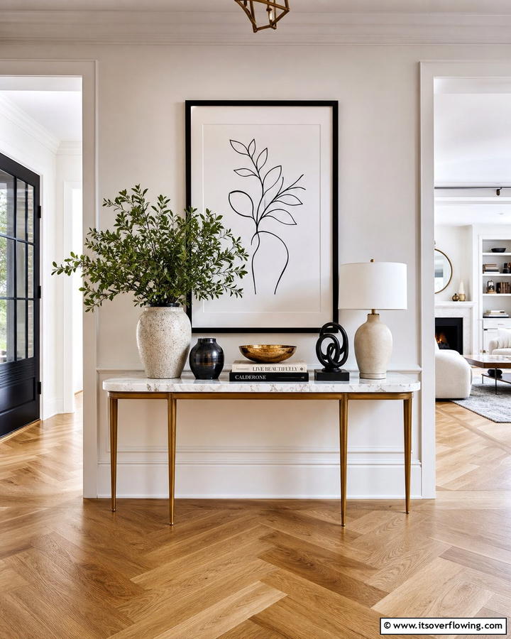 Decorative Console Design - 21 Entryway Ideas to Create a Welcoming First Impression