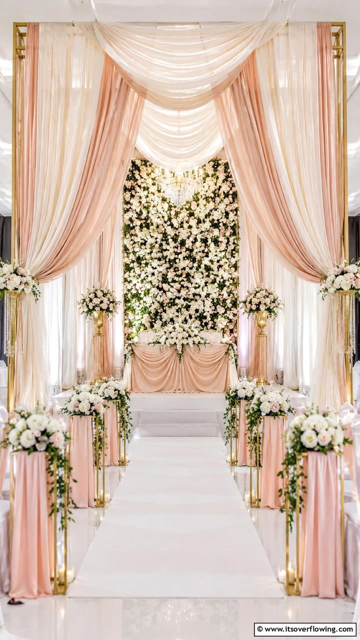 Decorative Drapery and Backdrops - 30 Bridgerton Wedding Ideas for Regency-Inspired Celebrations