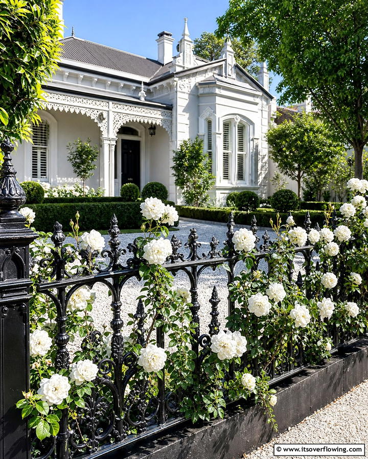 Decorative Fencing for a Unique Touch - 25 Gravel Driveway Edging Ideas for a Polished Look