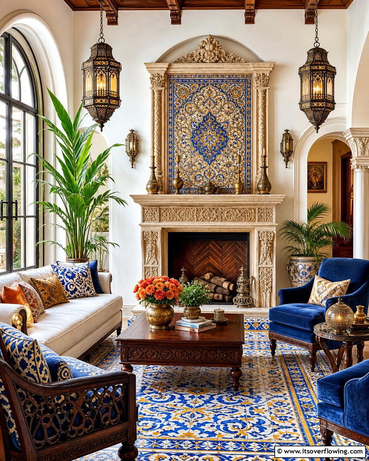 Decorative Fireboxes - 20 Mediterranean Fireplace Ideas for a Warm Ambiance