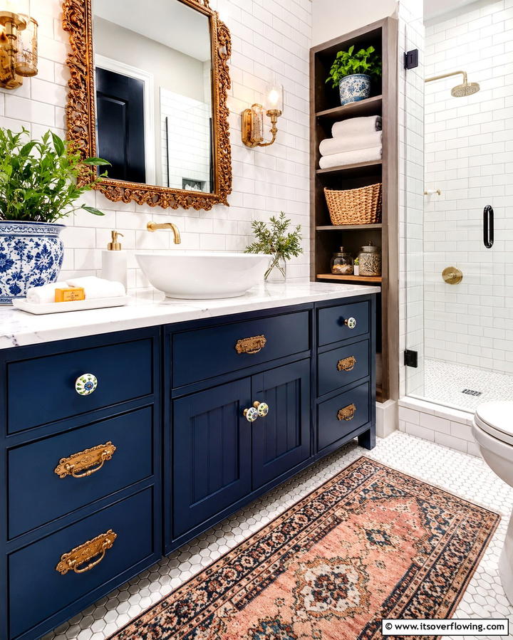 Decorative Hardware - 25 Eclectic Bathroom Ideas for a Unique and Personalized Space